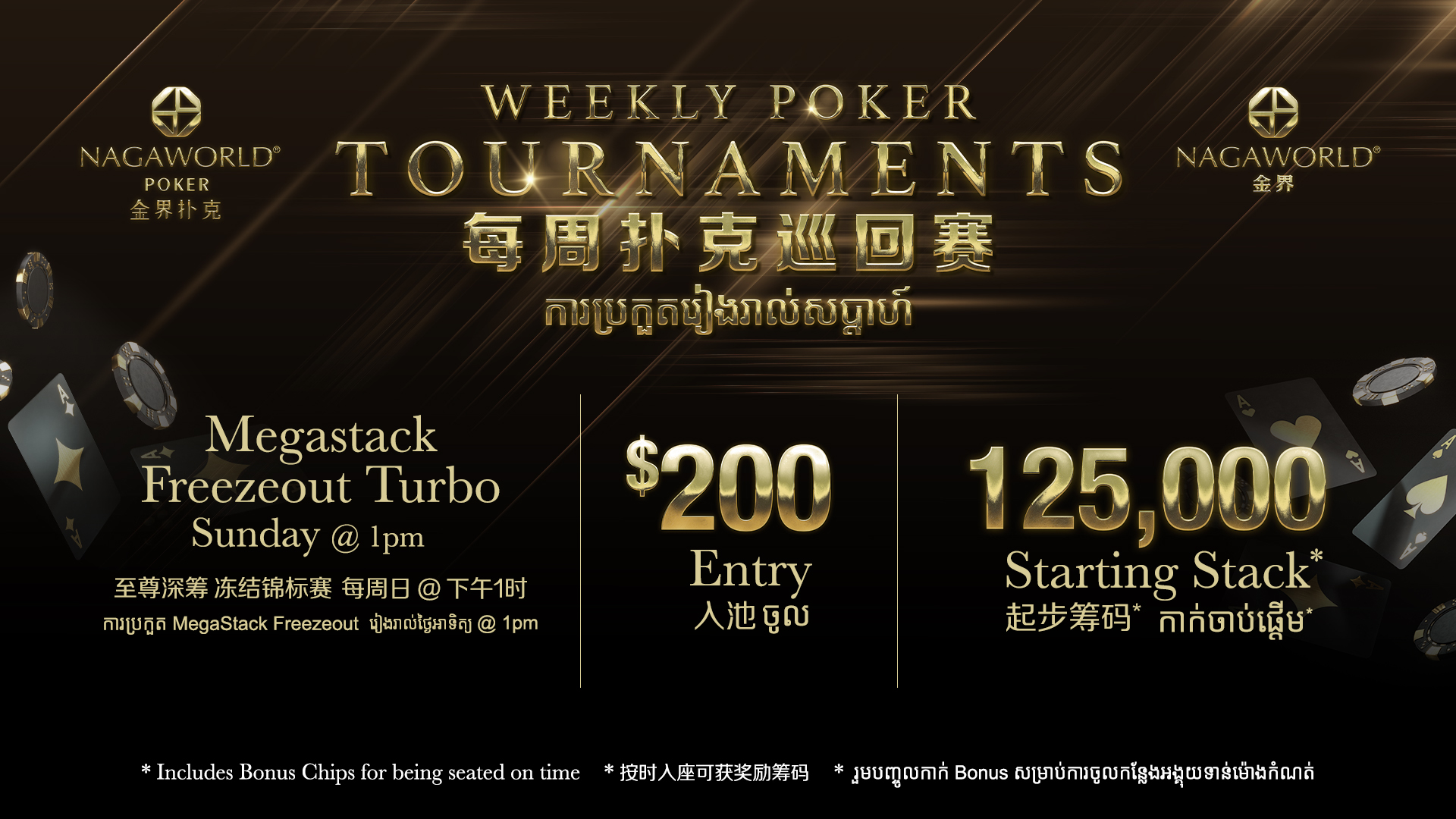 Weekly poker tournaments nagaworld