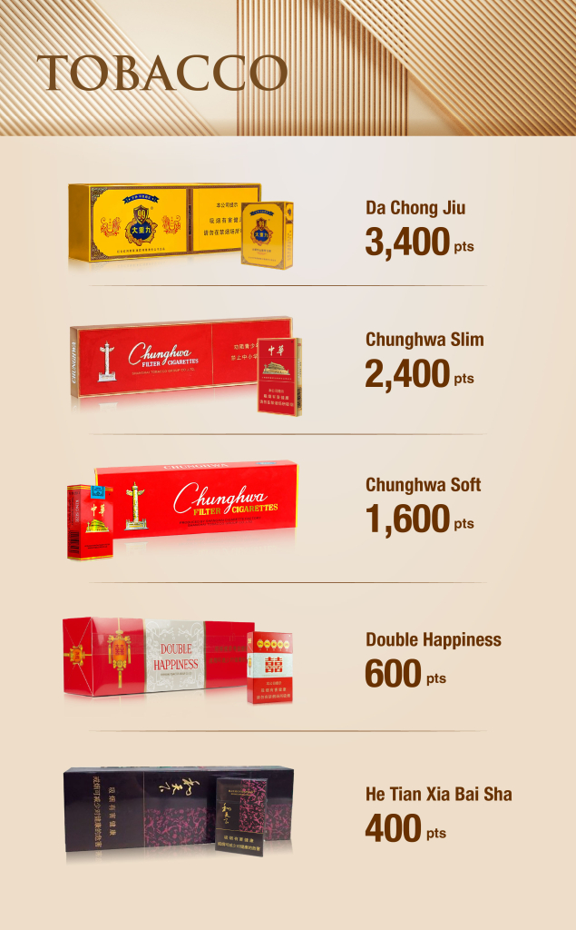 Tobacco - NagaWorld Rewards