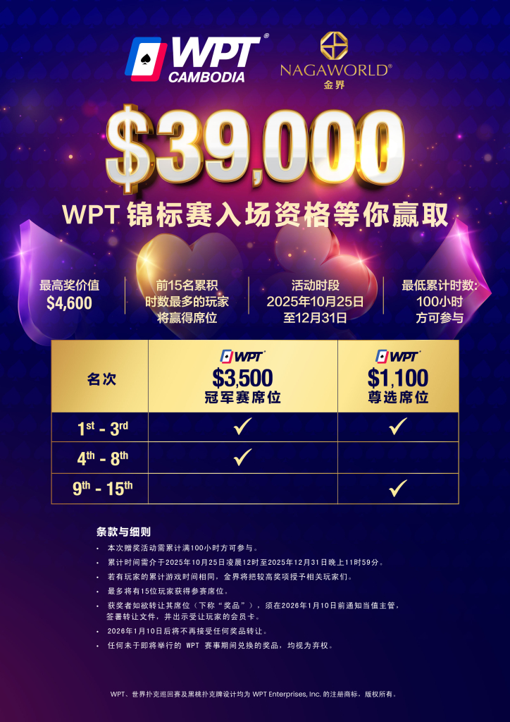 Poker Giveaway - WPT 2026 - CN